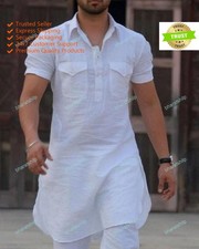 Mens Kurta Wear Mens Kurta Ethnic Pathani Dress Punjabi Kurta Shirt Plain