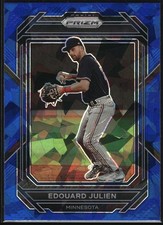 2023 Panini Prizm Blue Ice Prizm #70 Edouard Julien RC Rookie Twins