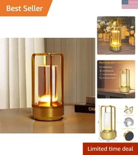 Portable Cordless Table Lamp, 4000mAh Lumisom Klarako Crystal Lantern, Rechar...