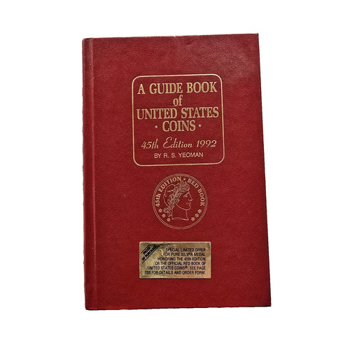 1992 A Guide Book of United States Coins The Official Red Book 45th Edition