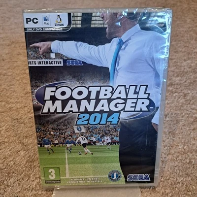 SEGA Football Manager 2014 PC Mac Linux DVD Video Game NEW SEALED - Image 1 of 4