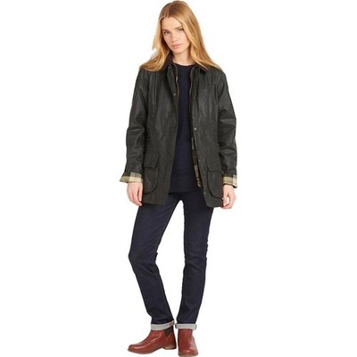 Barbour Beadnell Wax Jacket Sage UK:10/US:6