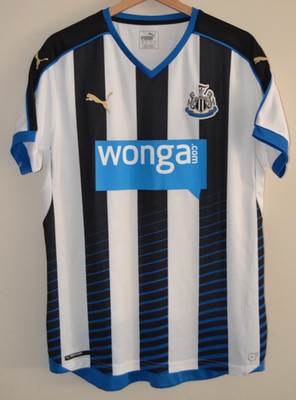 Newcastle United Puma Wonga 2015/2016 Heimtrikot Herren Größe Large