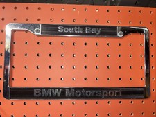 1 Chrome Metal Bmw Motor Sport License Plate Frame Bm1