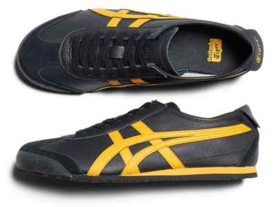 Onitsuka Tiger MEXICO 66 1183A201 003 BLACK YELLOW | eBay
