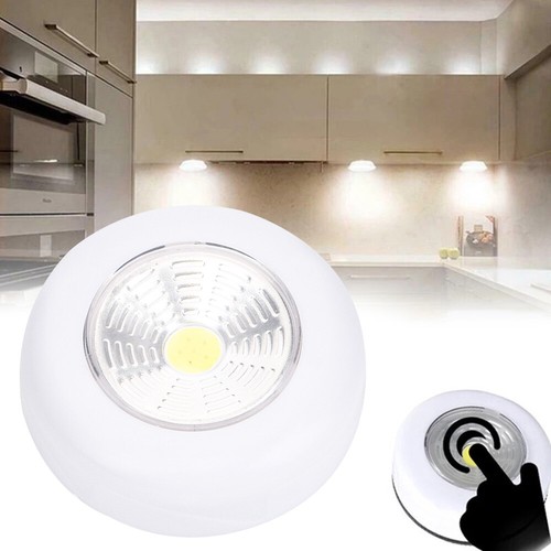 6Pcs LED Closet Night Light Push On/Off Stick Wireless Cordless Battery Operated - Picture 9 of 12