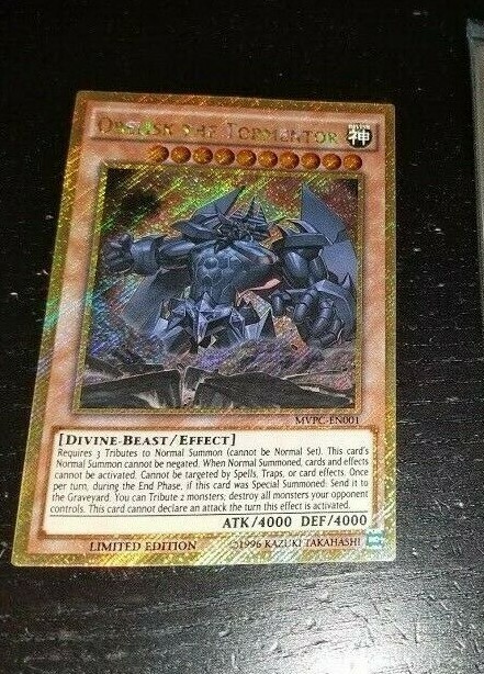 Obelisk The Tormentor GOLD SECRET RARE Movie Promo Yugioh MVPC