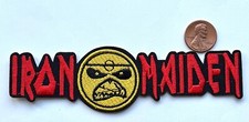      Iron Maiden Mask Music Embroidered Iron-On Patch Heavy Metal Band DS206-3