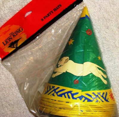 LION KING VINTAGE 1994 CONE HATS (8)~ Birthday Party Supplies Favors Disney  Nala