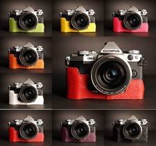 Borsa mezza fotocamera vera pelle per Olympus OMD EM5 EM5 II 8 colori