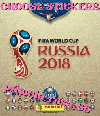 PANINI CHOOSE MISSING FIGURES WORLD CUP RUSSIA 2018 GOLD MANCOLISTA 472 - 681