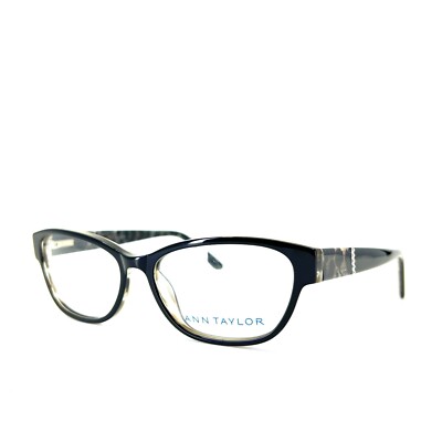 Ann Taylor AT300 C01 Eyeglasses Frames Black Gray Full Rim  54-15-135