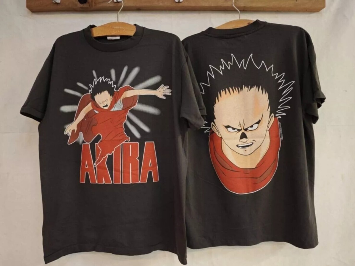 Vintage Akira Movie Tetsuo Kaneda Manga Anime 2 Side Black Unisex