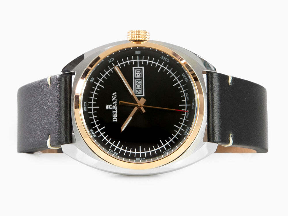 Delbana Classic Locarno Quartz Watch, 41.5mm, Leather strap Delbana Classic Locarno Quartz Watch, 41.5mm, Leather strap