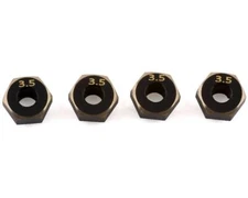 Samix SCX24 Brass Hex Adapter (4) (3.5mm) (1g) [SAMSCX24-4063-3.5]