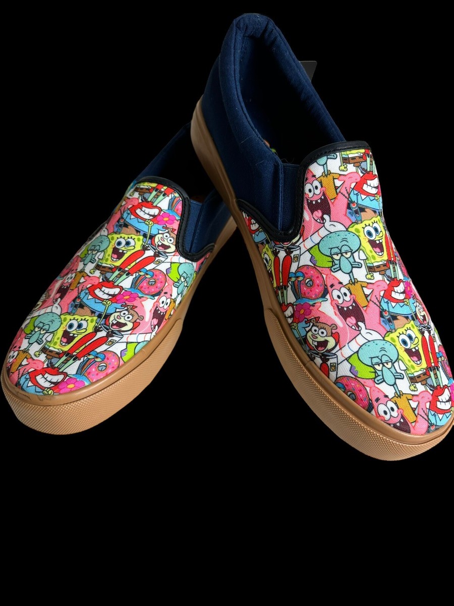 NEW! Ground UP SpongeBob SquarePants men’s loafers size 11 SpongeBob SquarePants & Patrick Slide Slip-on Shoes Ground  main image 4