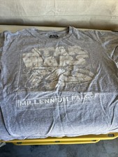 Vintage Star Wars Gray Millennium Falcon T Shirt Size Large Child