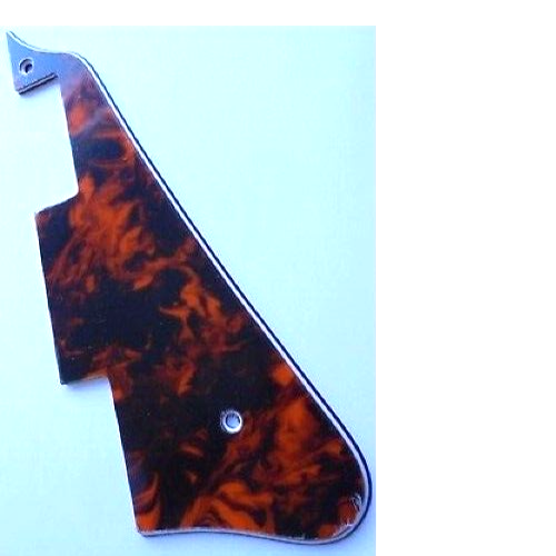 Marble Orange 3 Ply Les Paul shape Electric Guitar Pickguard Scratchplate - Afbeelding 1 van 1