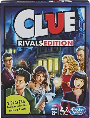 Hasbro Cluedo Board Game Rivals Edition 2Players 8+ Classic Detective Game