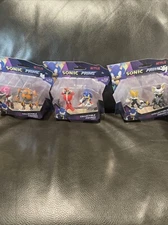 Sonic Prime:Lot Of 3 Amy & Robot Tails & Rouge Dr.eggman & Sonic NIB