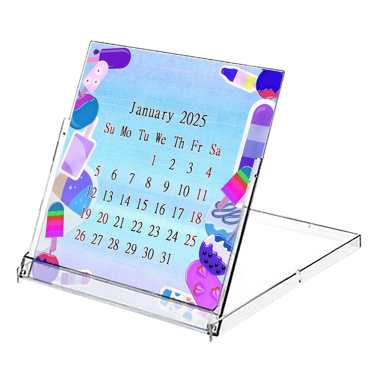 2025-cd-style-desk-calendar-12-months-calendar-planner-edition-025-ebay