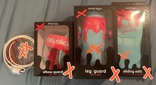 🧊Absolutely Ridiculous Miami Ice Set Belt Elbow Guard Leg Guard Sliding Mitt🧊