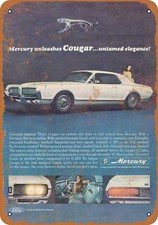 Metal Sign - 1967 Mercury Cougar -- Vintage Look 2 Metal Sign - 1967 Mercury Cougar -- Vintage Look 2