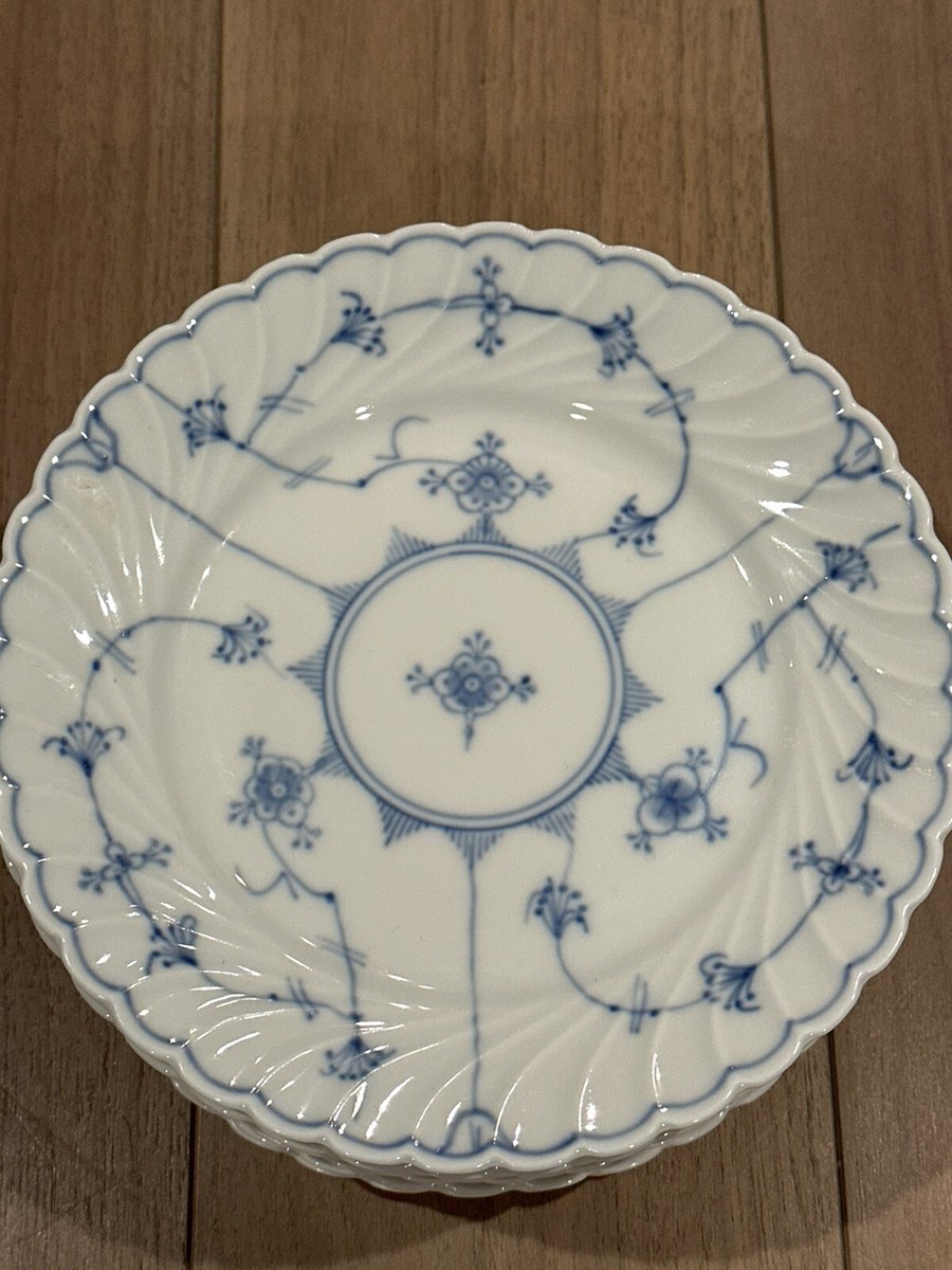 Vintage Porsgrund Bogstad Stra Pattern Norway Porcelain Blue