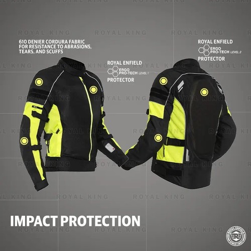ROYAL ENFIELD STREETWIND PRO "RIDING JACKET BLACK CE CERTIFIED" - Picture 6 of 7