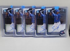 (5) Five 2022 Bowman Chrome SEBASTIAN ESPINO 1st Prospect Auto CPA-SE Blue Jays