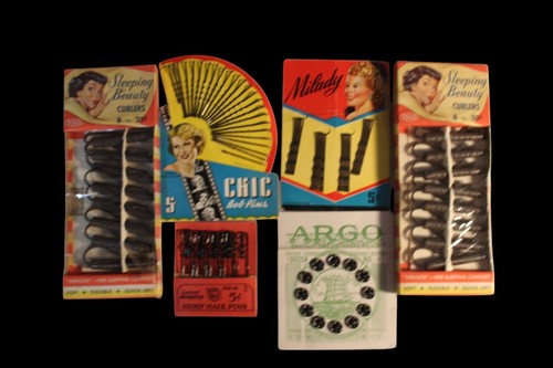 Vintage Sleeping Beauty Hair Curlers Chic Bob Pins Milady Hump Hair Bobby Pins