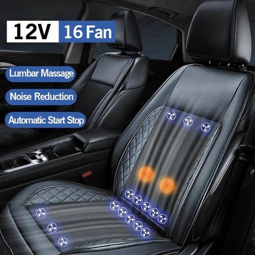 Car Summer Cool Air Seat Cushion With Fan Fast Blowing Ventilation Massage Seat - Picture 30 of 31