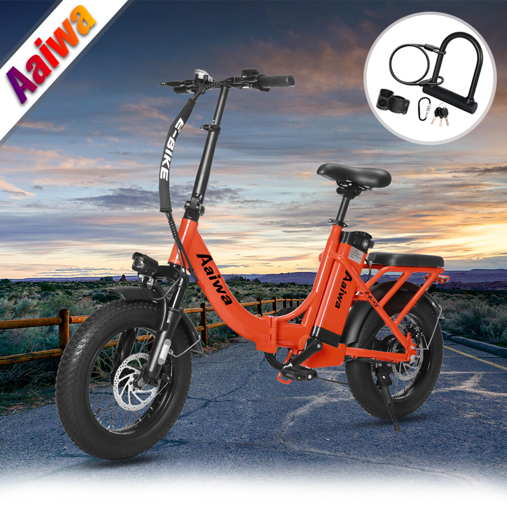 Mountain Bike 48v Folding Electric Bike Funcid 20 Fat Tire Folding - Main Image