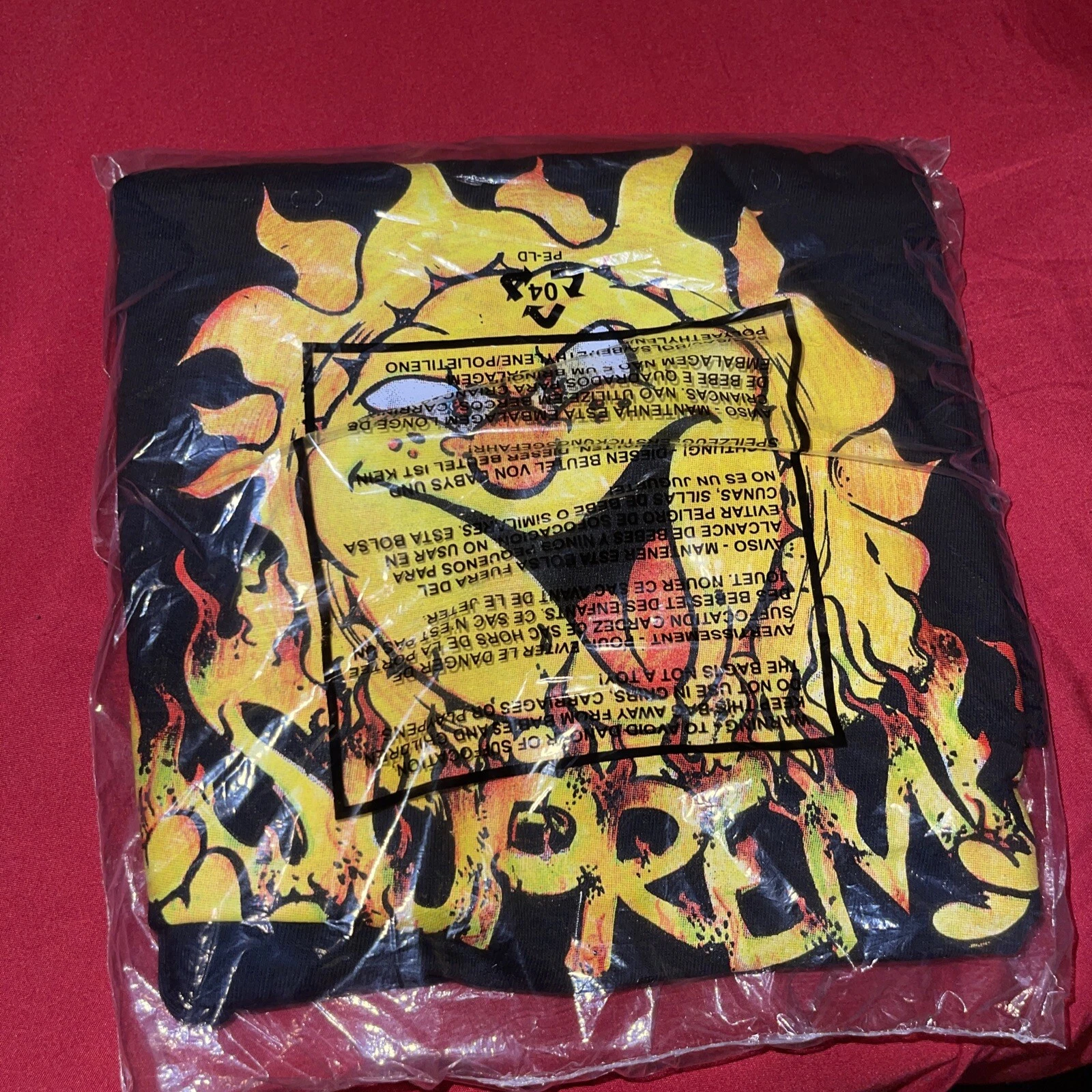 T shirt soleil noir Supreme 20FW large