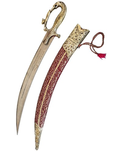 Rajput/sikh sword indian wedding sword 24 inch indian talwar Maroon color #24MPN - Picture 2 of 3