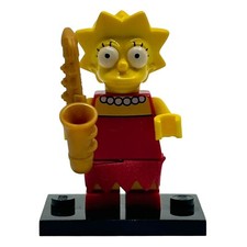 LEGO Lisa Simpson The Simpsons Series 1 Minifigure w/ Saxophone  Skirt sim010