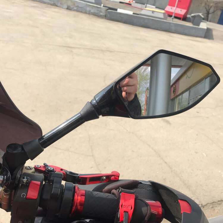 Motorcycle LED Turn Signal Rearview Side Mirrors For Ducati