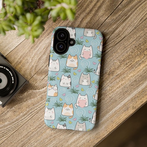 Cute Cat Phone Case, Kawaii Cat Lovers Mobile Cover - 第 31/277 張圖片