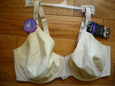 Bali Women's Beauty Lift Uplifting Support Underwire Bra 42DDD NEW Nude/Porcella