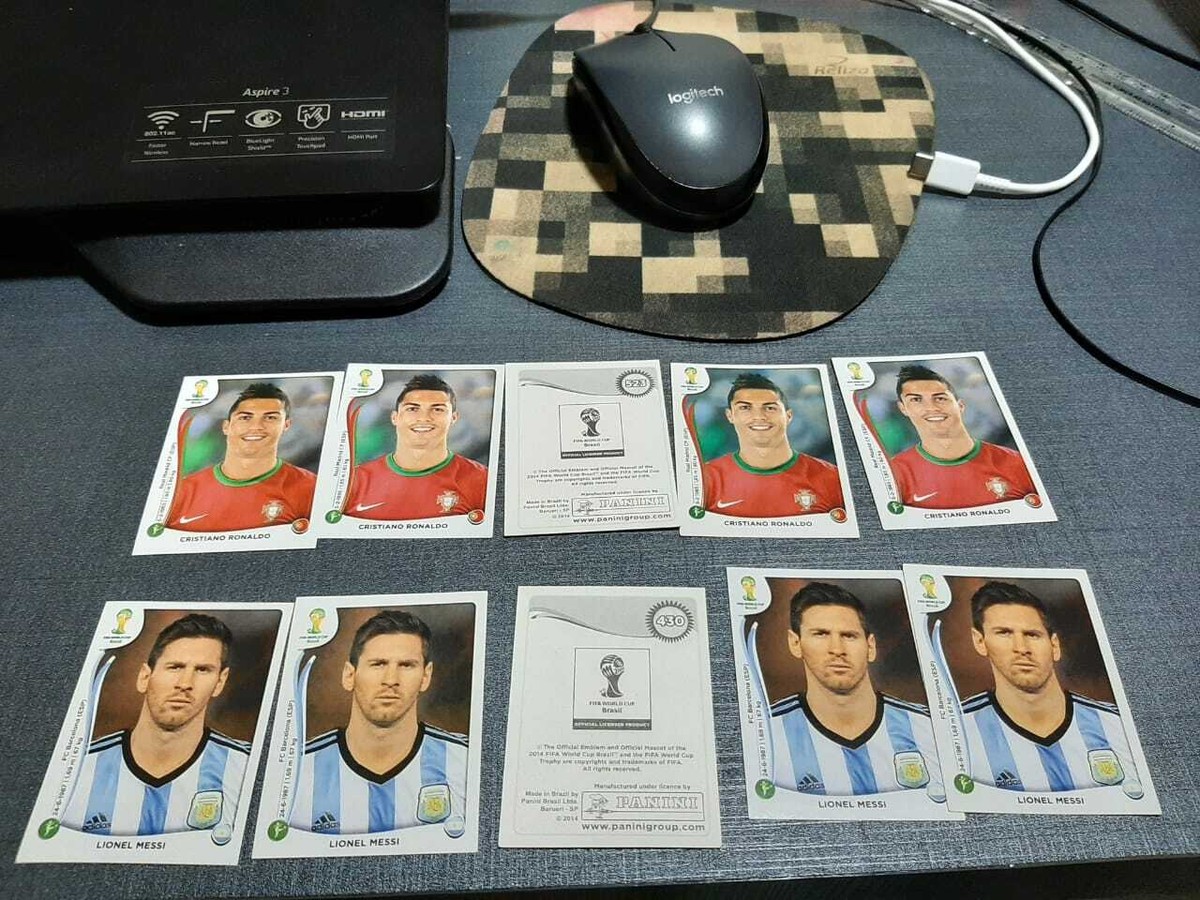 メッシ　C・ロナウド　panini 2014 BRASIL worldcup メッシ C・ロナウド panini 2014 BRASIL worldcup - メルカリ