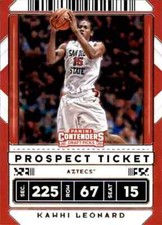 2020-21 Panini Contenders Draft Picks - Kawhi Leonard #18 Prospect Ticket