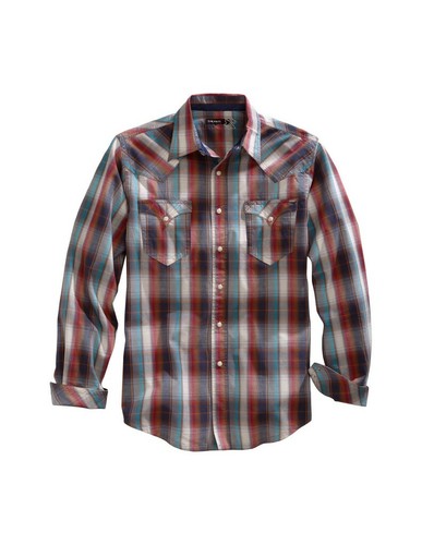 Tin Haul Western Shirt Mens L/S Snap 