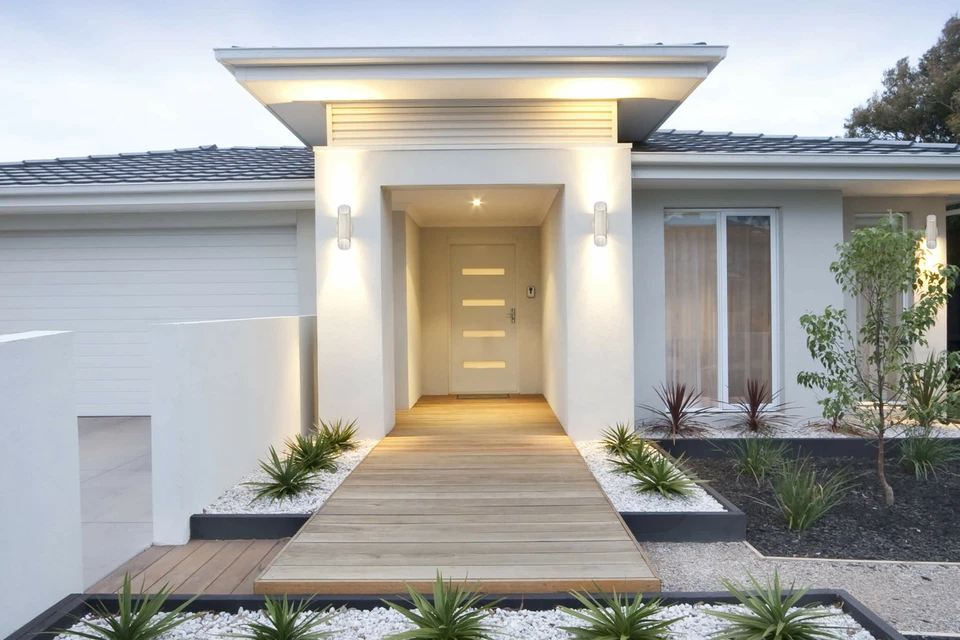 Garden Lamp Wall Light LED Dimmable Wall Lantern Up And Down Light Carson Nickel - Image 2 of 3