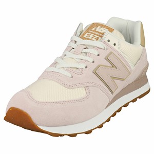 New Balance 574 Femme Pink Suede et Textile Baskets Decontractee | eBay