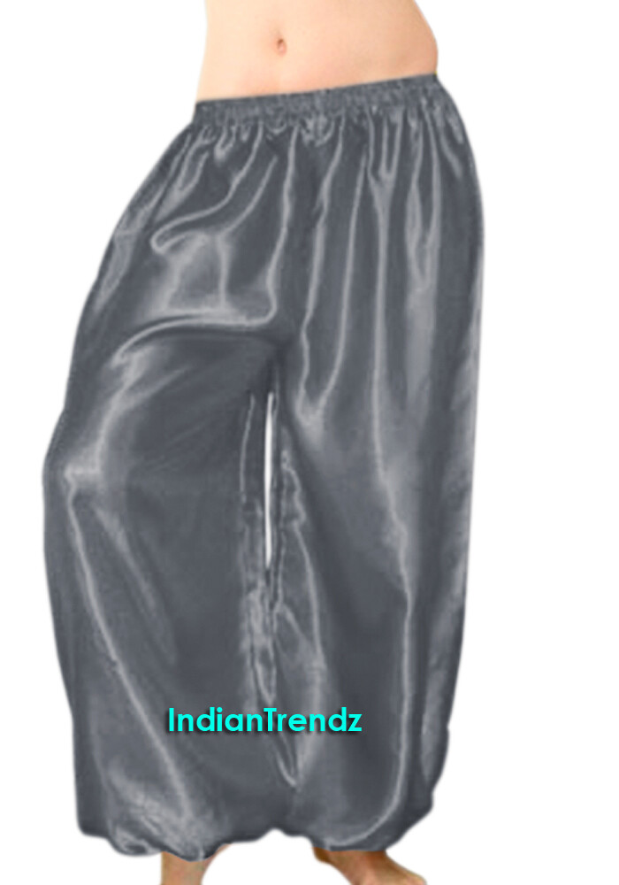 Whitewed Princess Jasmine Inspired Harem Pants Clothing Belly Dance Long Pants Arabic Halloween Trousers Blue