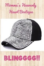 NWT Rhinestone Baseball Cap Sparkly BLING Adjustable Hat