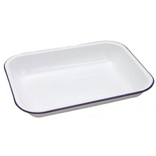 Image of Falcon 34cm Bake Pan - White Enamel
