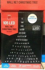 105LED Wall Net Christmas Tree Light Wall Patio Garden Decoration Colour WHITE 