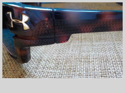 NIB Under Armour Hook'd Shiny Crystal Tort Green Storm Polarized Sunglasses - Picture 3 of 12