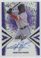 2020 Leaf Flash Flashback Base Purple 16/25 Cristian Pache #BA-CP1 Auto 1t3